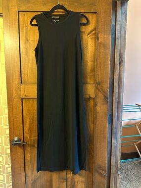 Carbon38 Black Sheer Sleeveless cover up Maxi Dress